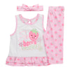 Infant Girls' Printed Capri Set, 3-Piece, 12-24 Month