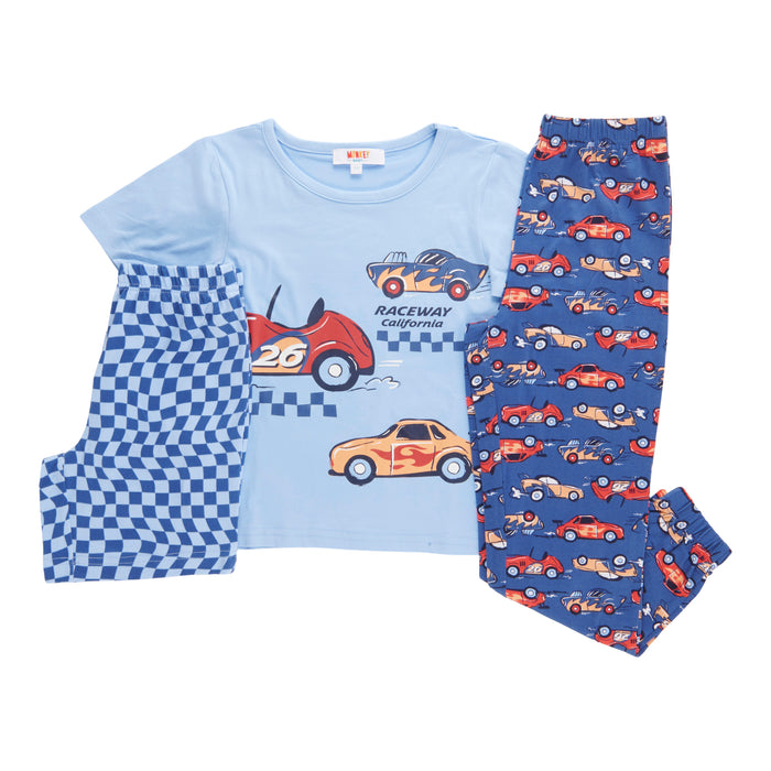 MONKEY BARS Toddler Boys' Short Sleeve Pajama Set, 3-Piece