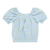 BELLA & BIRDIE Girls' Day Dreamer Short Sleeve Crinkle Top