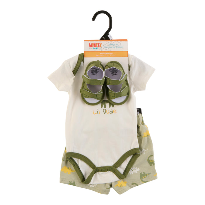 MONKEY BARS Infant Boys' Beach Party Printed Shorts Set, 3-Piece, 0-9 Month