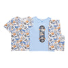 SURVIVAL GEAR Boys' Short Sleeve Pajama Set, 3-Piece