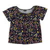 Classic Editions Women's Short Sleeve Top with Button Plackets