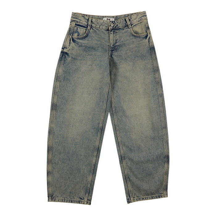 Jean en denim à jambe tonneau pour femmes, assortiment