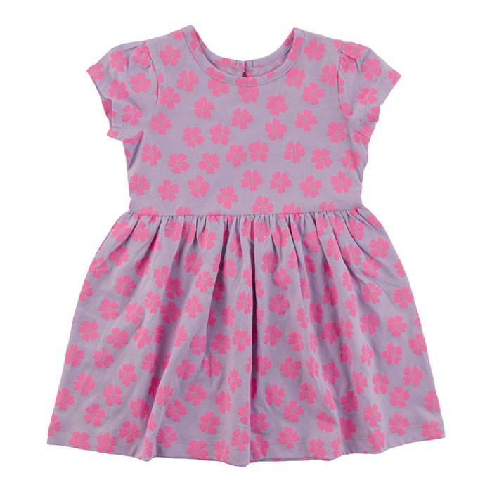Robe imprimée à manches courtes Fête à la piscine MONKEY BARS pour bébés filles, 12 à 24 mois