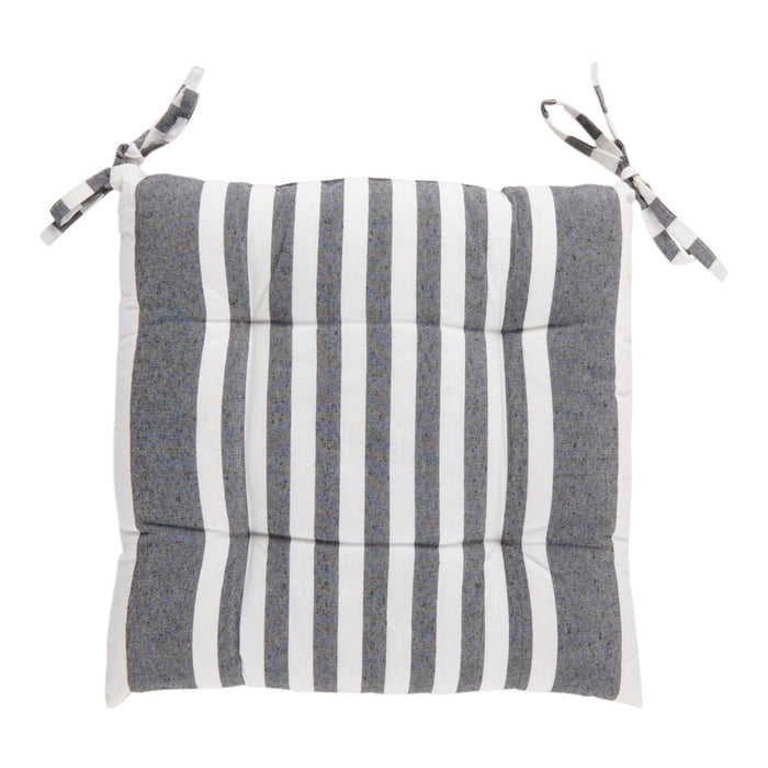 Cabana Stripe Chair Pad, 16-in x 16-in.