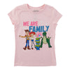 T-shirt imprimé à manches courtes Histoire de jouets sous licence pour toutes-petites