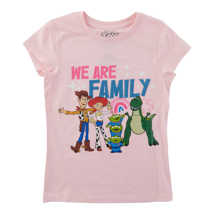 T-shirt imprimé à manches courtes Histoire de jouets sous licence pour toutes-petites