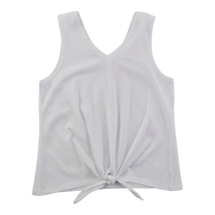 mySTYLE Women's V-Neck Tie Front Tank Top