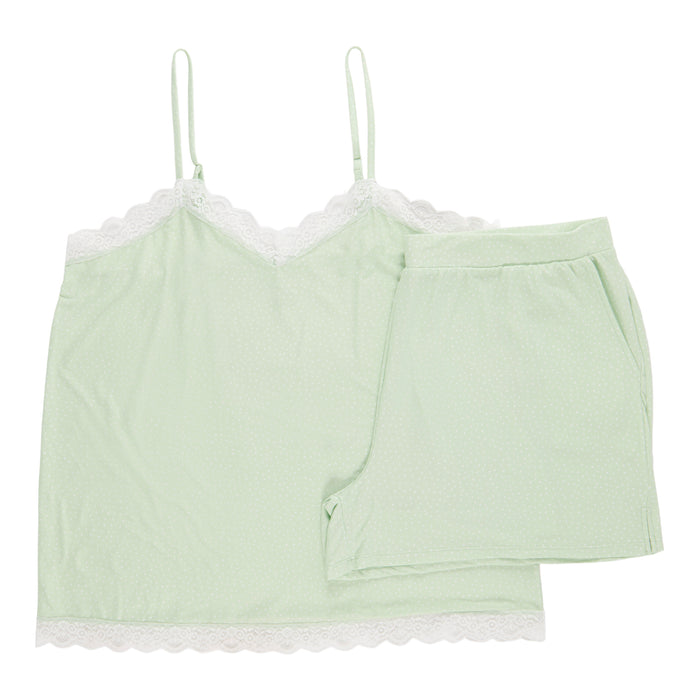 Carisma Women's Plus Cami and Boxer PJ Set, 2-Piece