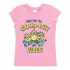 Girls' Licensed Minions Printed Short Sleeve T-Shirt