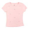 T-shirt côtelé et clouté à manches courtes pour filles