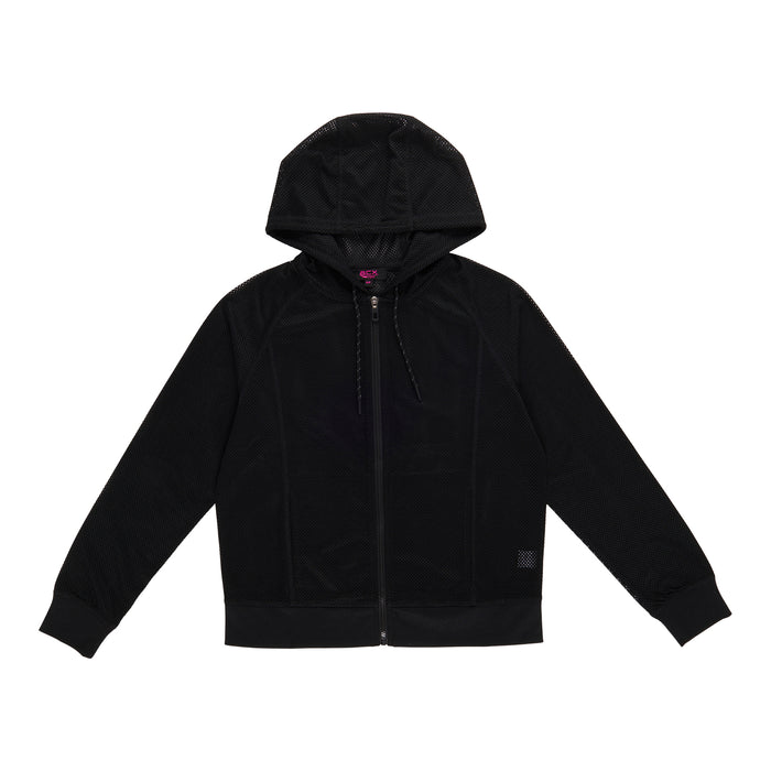 ACX Active Women's Hooded Zip-Up Mesh Jacket