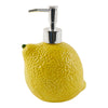 Bouteille à lotion en céramique avec motif de citron HomeStyles, 4,5 po x 6,5 po