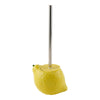 Brosse à toilette en céramique avec motif de citron HomeStyles, 6,5 po x 6,5 po