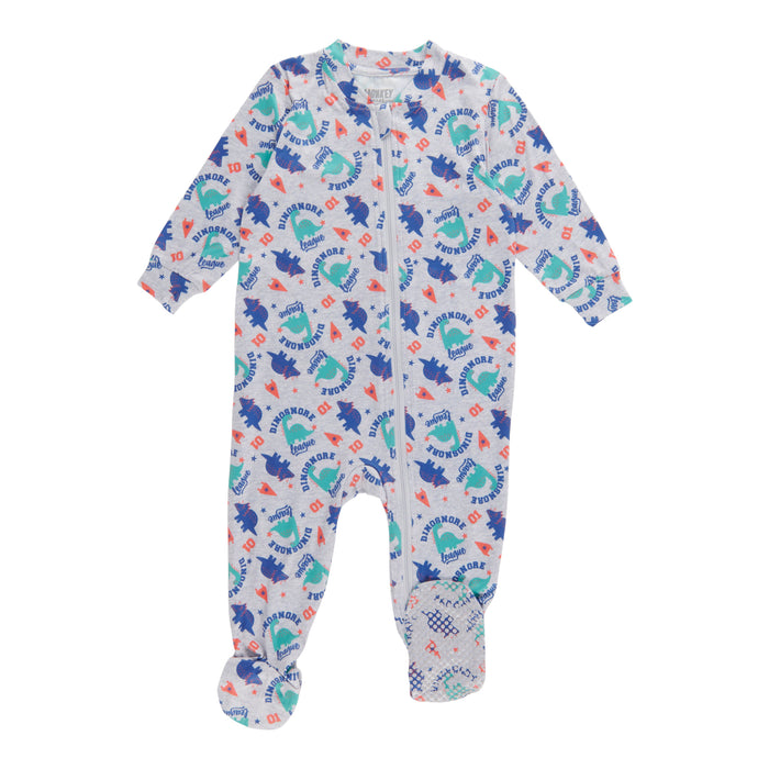 MONKEY BARS Infant Unisex Long Sleeve Printed Sleeper, 0-24 Month