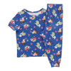 MONKEY BARS Infant Unisex Short Sleeve Printed Pajama Set, 2-Piece, 12-24 Month