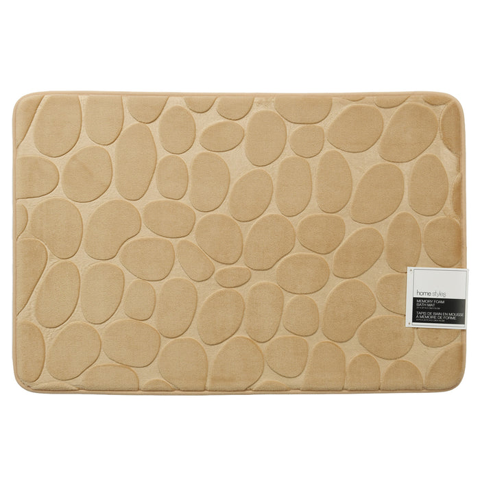 HomeStyles Coastal Pebble Embossed Bath Mat, 20-in x 30-in.
