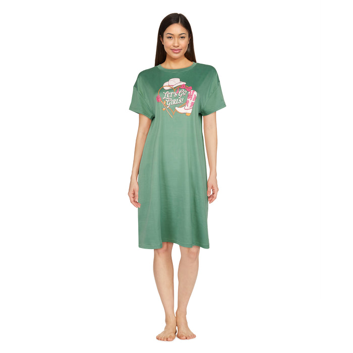 Carisma Women's Relaxed Crew Neck Sleepshirt