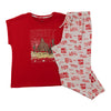 Pyjama avec capri imprimé Carisma pour femmes, 2 pièces
