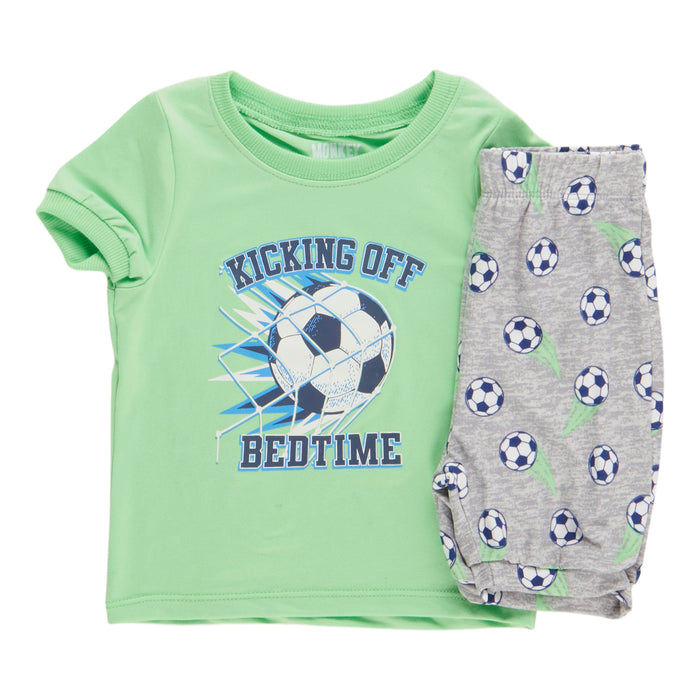 Pyjama imprimé à manches courtes Fête à la piscine MONKEY BARS pour bébés garçons, 2 pièces, 12 à 24 mois