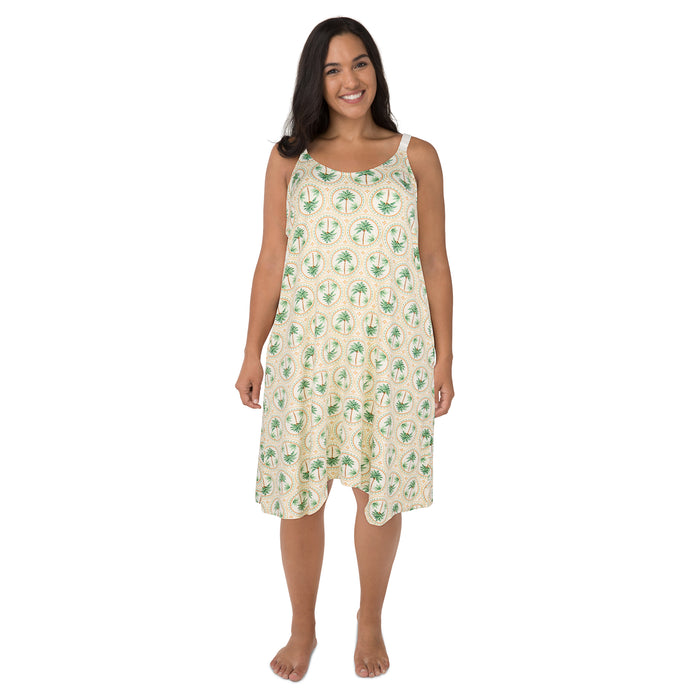 Chemise de nuit asymétrique sans manches taille plus Carisma pour femmes