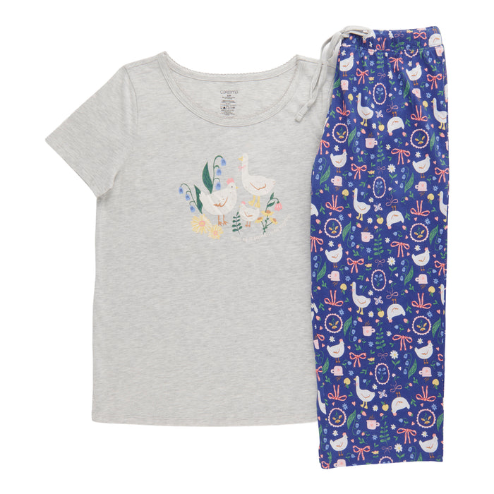 Carisma Women's Cotton Capri PJ Set, 2-Piece