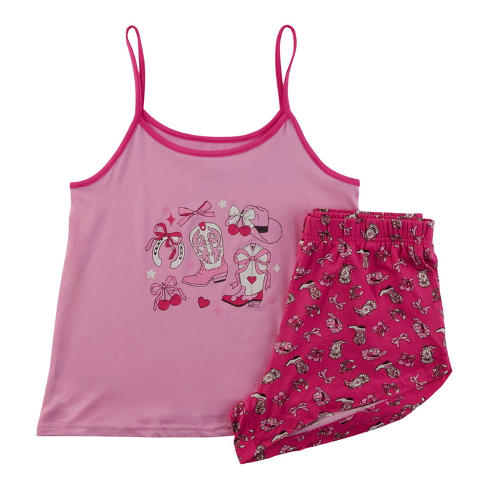 Carisma Women's Scooped Tank and Boxer PJ Set, 2-Piece