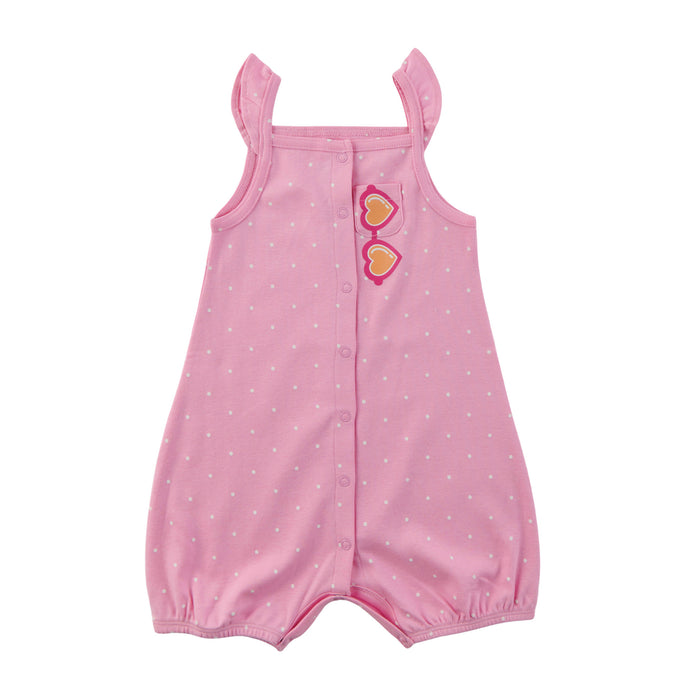 MONKEY BARS Infant Girls' Pool Party Romper with Pocket, 0-24 Month