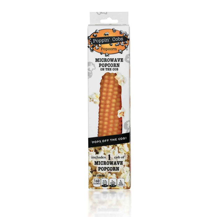 Poppin Cobs Microwave Popcorn Plain, 1-Pack