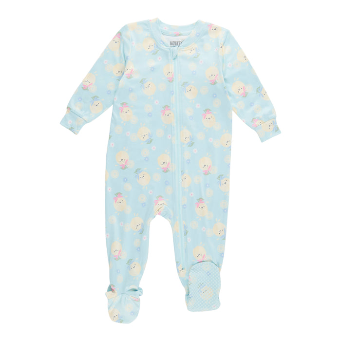 MONKEY BARS Infant Unisex Long Sleeve Printed Sleeper, 0-24 Month