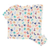 MONKEY BARS Infant Unisex Short Sleeve Pajama Set, 2-Piece, 12-24 Month
