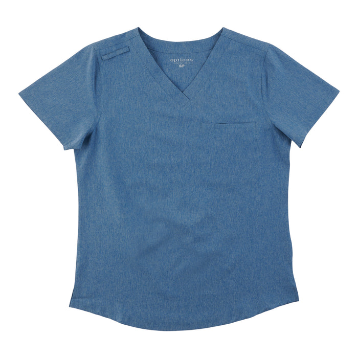 Haut d’uniforme médical classique de couleur unie Options pour femmes