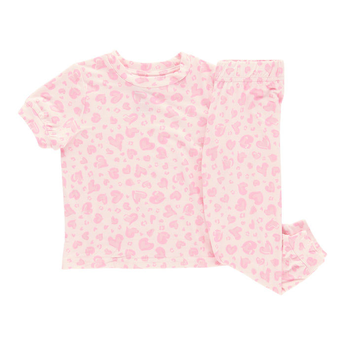MONKEY BARS Infant Girls' Pool Party Printed Short Sleeve PJ Set, 2-Piece, 12-24 Month