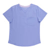 Haut d’uniforme médical à col en V de couleur unie Options pour femmes