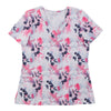 Options Women's Solid Fashion V-Neck Scrub Top