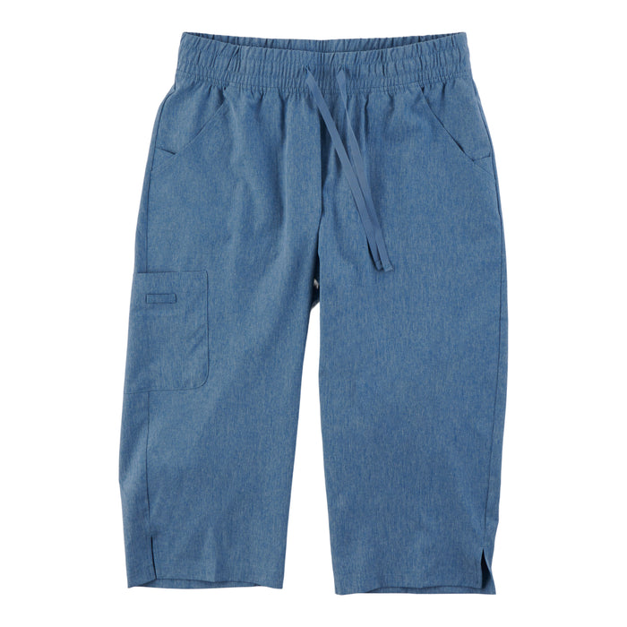 Pantalon capri d’uniforme médical de couleur unie Options pour femmes