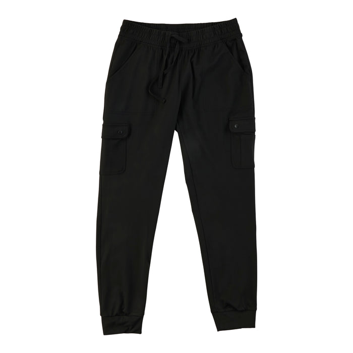 Options Women's Solid Slim Drawstring Scrub Joggers