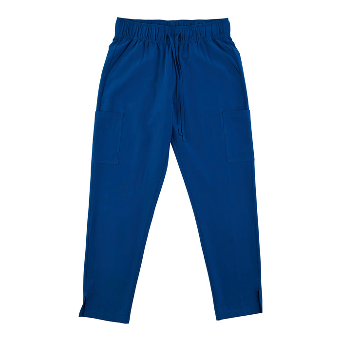 Pantalon d'uniforme médical à jambe droite de couleur unie pour femmes
