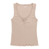 mySTYLE Women's Ribbed Crotchet Tank Top