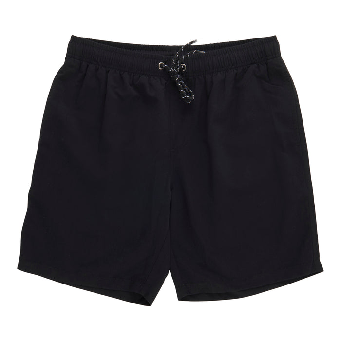 Short de bain taille haute à séchage rapide de couleur unie pour hommes