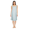 Carisma Women's Cotton Knee-Length Lace Accent Nightgown