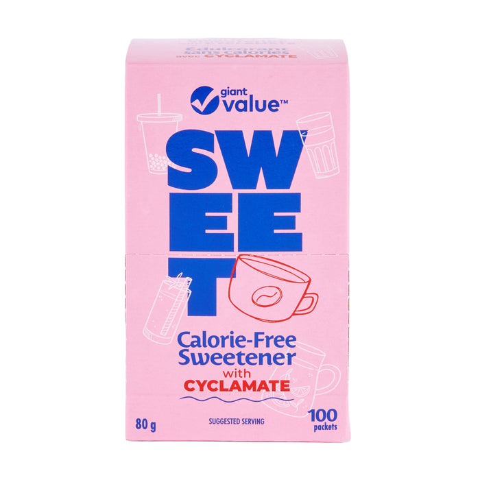 Édulcorant avec cyclamate Giant Value, emb. de 100 sachets