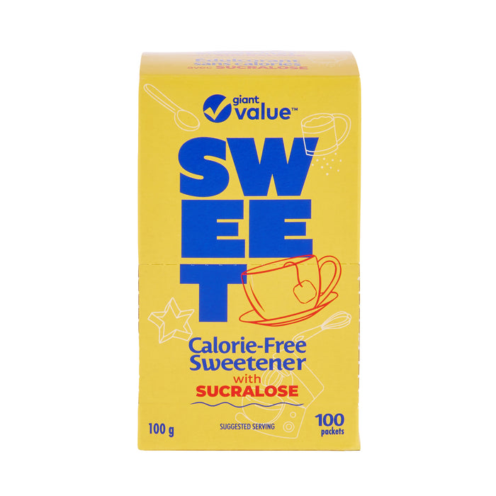 Édulcorant avec sucralose Giant Value, emb. de 100 sachets