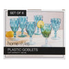HomeStyles Plastic Goblet Set, 6 Piece