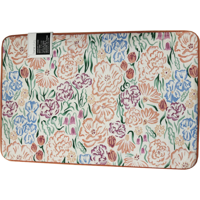 Tapis de bain à imprimé d’agrumes HomeStyles, 20 po x 30 po