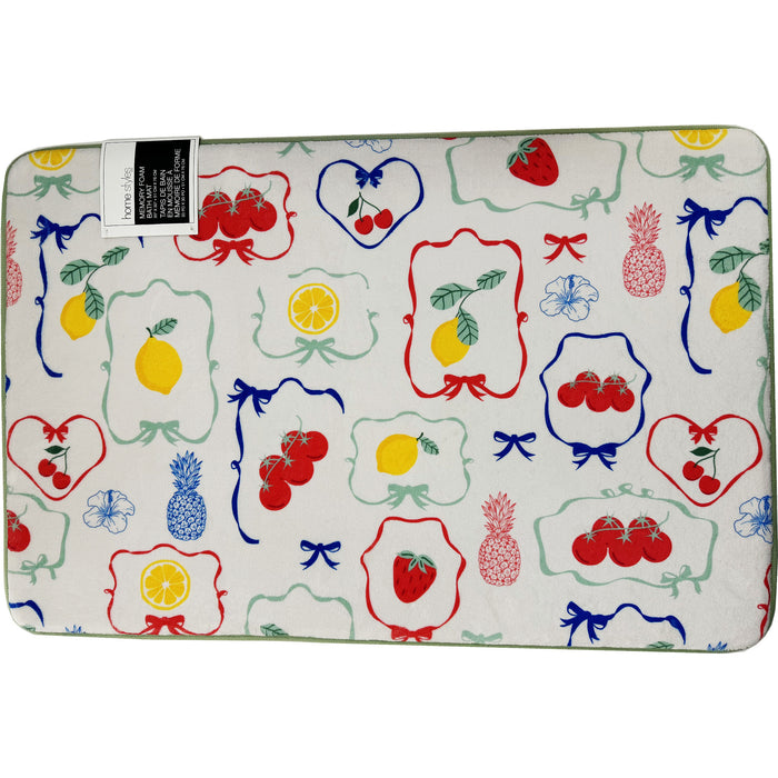 HomeStyles Citrus Printed Bath Mat, 20-in x 30-in.