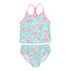 Girls' Printed Tankini Swimsuit, 2-Piece
