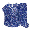 Pyjama avec capri et haut à col dégagé Carisma pour femmes, 2 pièces