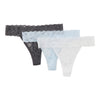 Tangas extensibles en dentelle pour femmes, emb. de 3