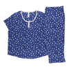 Pyjama avec capri et haut à col dégagé taille plus Carisma pour femmes, 2 pièces